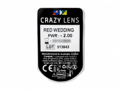 CRAZY LENS - Red Wedding - dioptrické jednodenné (2 šošovky)