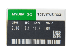 MyDay daily disposable multifocal (30 šošoviek)