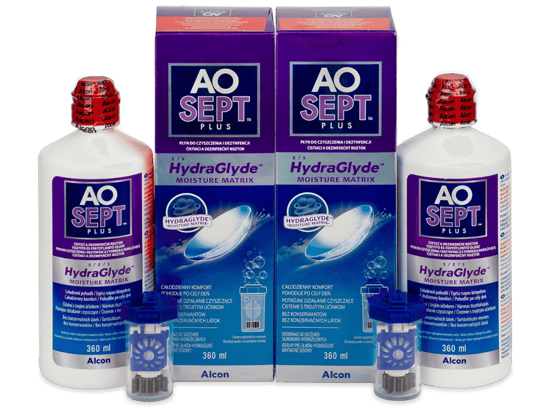 Roztok AO SEPT PLUS HydraGlyde 2x 360 ml 