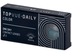 TopVue Daily Color - Brilliant Blue - dioptrické denné (2 šošovky)