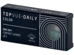 TopVue Daily Color - Turquoise - dioptrické denné (2 šošovky)