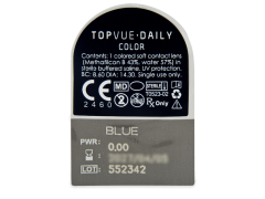TopVue Daily Color - Blue - nedioptrické denné (2 šošovky)