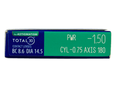 TOTAL30 for Astigmatism (3 šošovky)