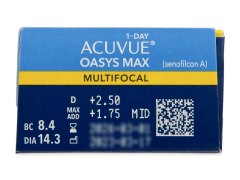 Acuvue Oasys Max 1-Day Multifocal (90 šošoviek)