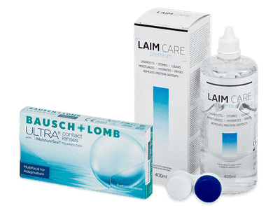 Bausch + Lomb ULTRA Multifocal for Astigmatism (6 šošoviek) + roztok Laim Care 400 ml
